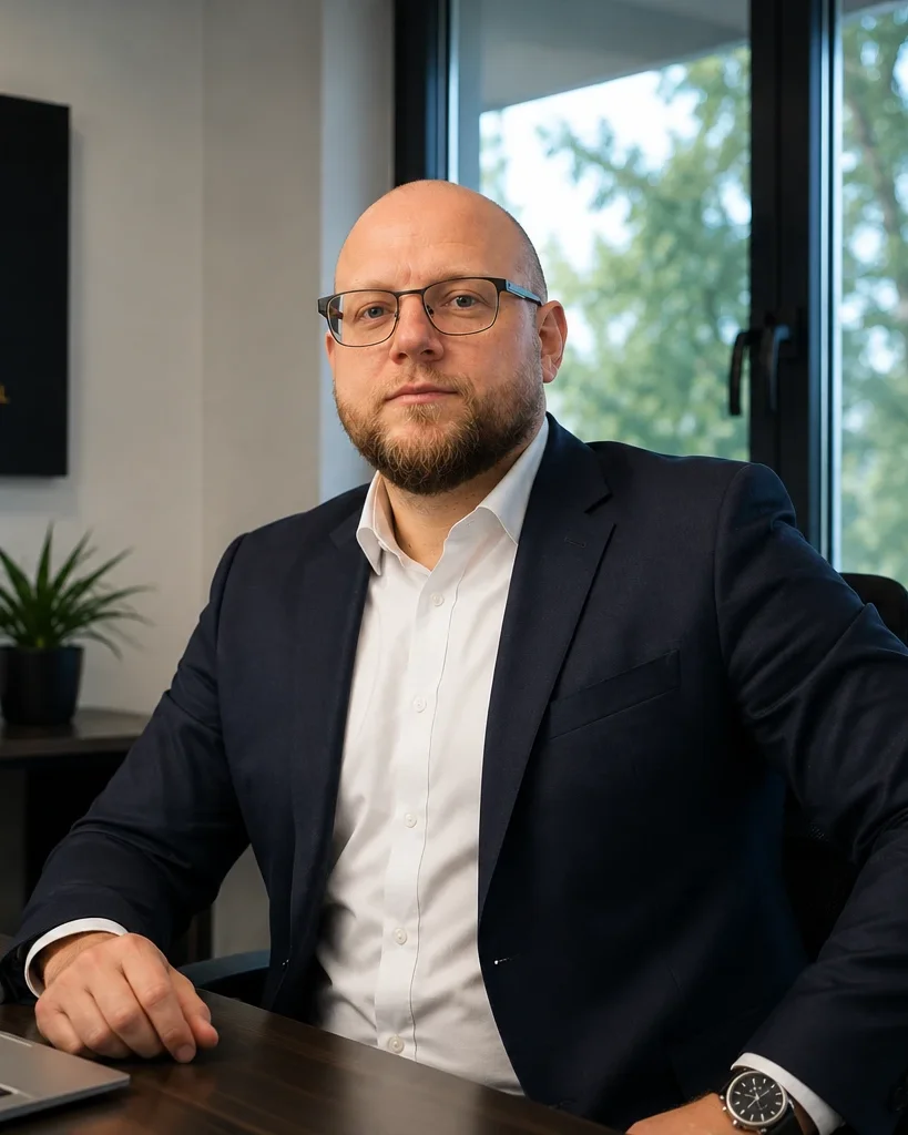 Sebastian Schmidt, cofondateur de Karriere Fähre, dans son bureau.
